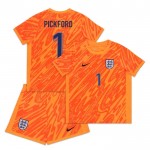 Günstige Fußballtrikots England Pickford 1 Orange Version Torwart Kinder EURO 2024 Kurzarm Günstige Fußballtrikots England Pickford 1 Orange Version Torwart Kinder EURO 2024 Kurzarm